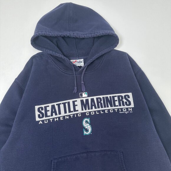 2001 Seattle Mariners MLB Hoodie M - Picture 2 of 4